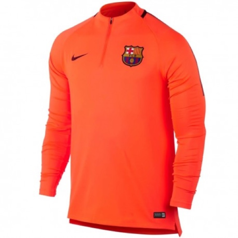 FC Barcelona Nike 2017/18 UCL 1/4 Zip Drill Top - Men’s Size Small